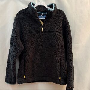 Chubbies The Night Night High Pile 1/4 Zip Black L